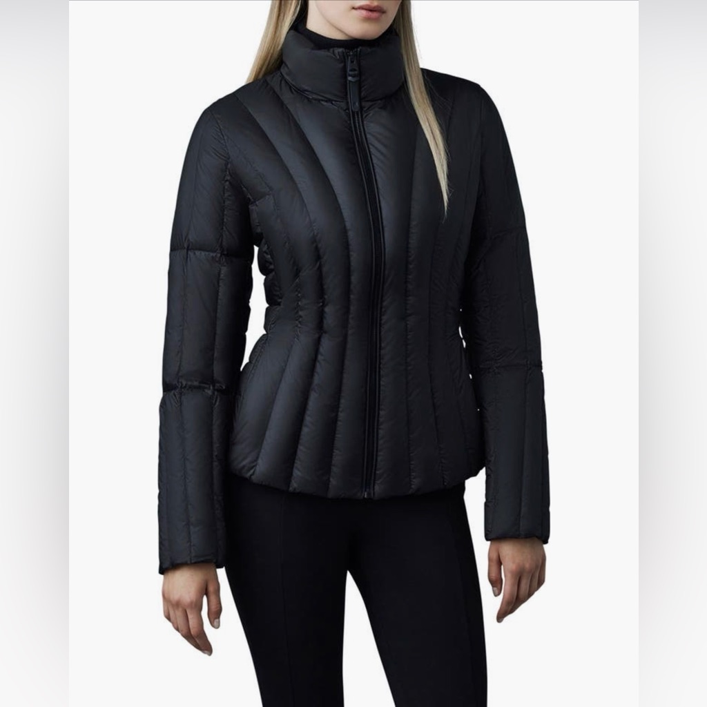 Mackage Lany 800 Fill Down Ripstop Puffer Jacket Windproof Water-Repel Black Xs